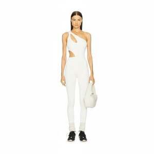 New Gigi C Rory Jumpsuit Ivory Snakeskin S